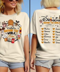 Disney Halloween Snacks Shirt, Drinking Around The World Shirt