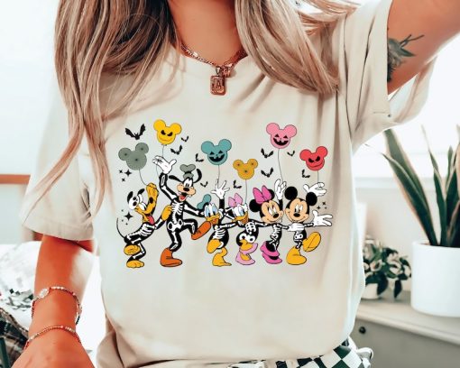 Mickey and Friends Skeleton Halloween Shirt, Disney Halloween Shirt