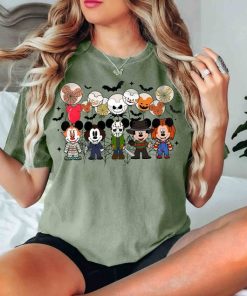 Mickey Mouse Balloon Costume Horror Characters Comfort Color Shirt