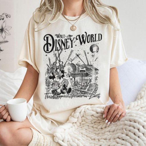 Retro Walt Disney World Mickey Minnie Shirt