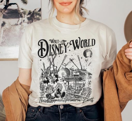 Retro Walt Disney World Mickey Minnie Shirt