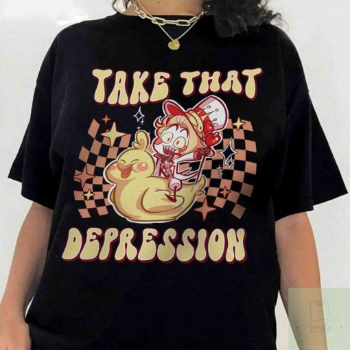 Lucifer Morning Star Take That Depression Hazbin Hotel shirt