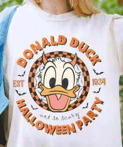 Disney Donal Duck Halloween Party Shirt, Disney Not So Scary T-shirt