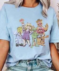 Disney The Muppets Group Shot Illustrated T-shirt, Kermit, Fozzie