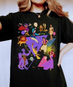 Retro 90s Disney Characters Comfort Color Shirts