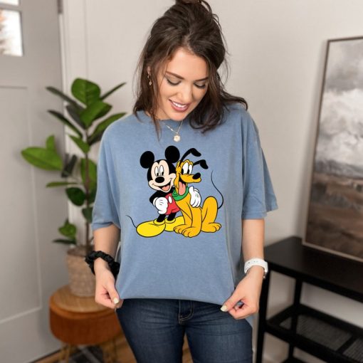 Mickey And Pluto T-Shirt, Disney Mickey Mouse Shirt, Pluto Shirt