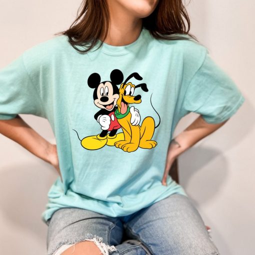 Mickey And Pluto T-Shirt, Disney Mickey Mouse Shirt, Pluto Shirt