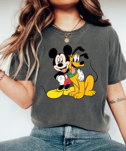 Mickey And Pluto T-Shirt, Disney Mickey Mouse Shirt, Pluto Shirt