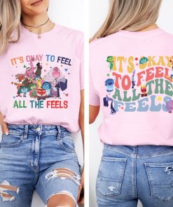 Disney Two-Sided Inside Out 2 It's Okay To Feel All The Feels T-Shirt