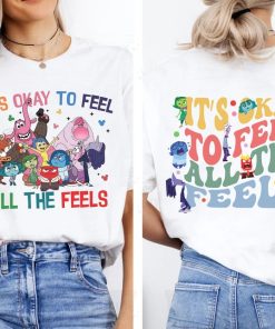 Disney Two-Sided Inside Out 2 It's Okay To Feel All The Feels T-Shirt