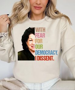 I Dissent Shirt, With Fear For Our Democracy I Dissent T-Shirt