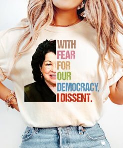 I Dissent Shirt, With Fear For Our Democracy I Dissent T-Shirt