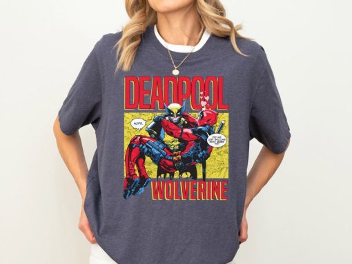 Marvel Deadpool Wolverine Shirt, Disney Superhero Shirt