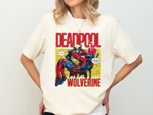 Marvel Deadpool Wolverine Shirt, Disney Superhero Shirt