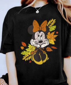 Disney Mickey And Friends Autumn Leaves Minnie Mouse T-Shirt