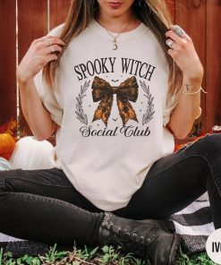 Retro Halloween Comfort Colors shirt Spooky Witch Social Club Shirt