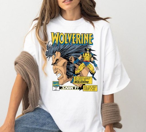 Marvel Comics Wolverine Classic Logan Retro Shirt, Marvel X-men Shirt