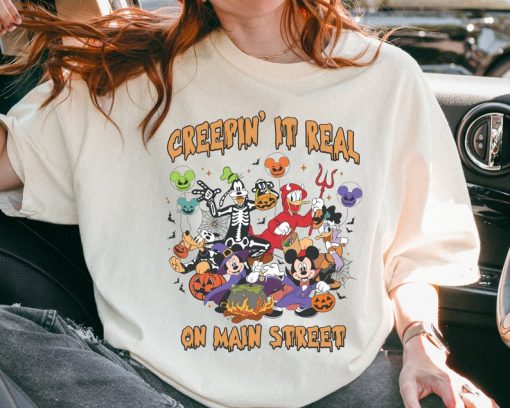 Creepin' It Real On Main Street Halloween T-Shirt