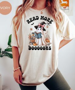 Read More Books Comfort Colors® Ghost Reading Books Shirt