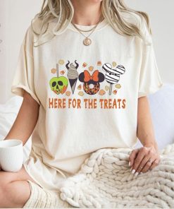 Here for the Treats Shirt, Vintage Disney Halloween Snacks Shirt