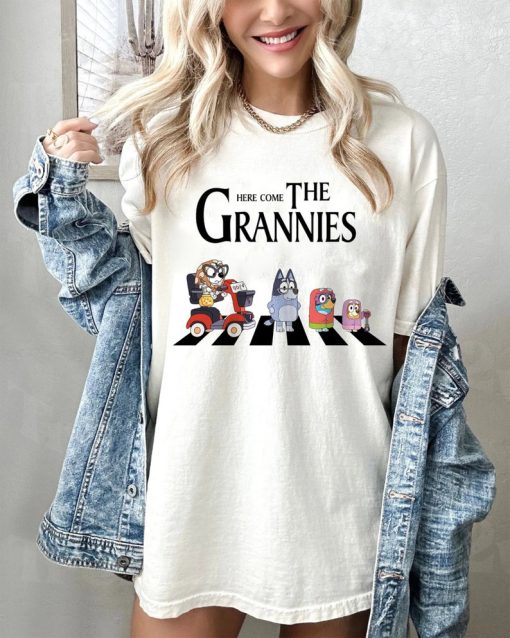 Here Come The Grannies T-Shirt, Bluey TShirt, Trendy Bluey Shirt