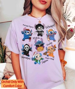 Stitch Cosplay Horror Characters Halloween Shirts