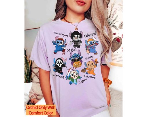 Stitch Cosplay Horror Characters Halloween Shirts