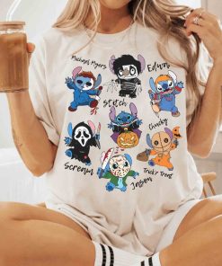 Stitch Cosplay Horror Characters Halloween Shirts