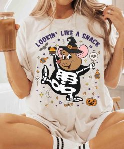 Gus Gus Mouse Skeleton Looking Like A Snack Halloween Shirts