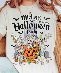 Vintage Mickey & Friends Mummy Pumpkin Halloween T-Shirt