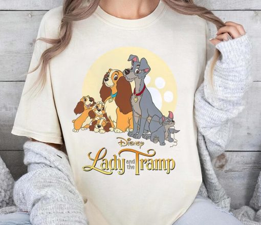 Disney Lady And Tramp Family Shirt, Vintage Lady And Tramp T-shirt