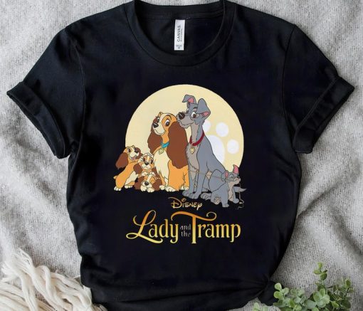 Disney Lady And Tramp Family Shirt, Vintage Lady And Tramp T-shirt