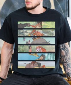 Disney The Jungle Book Scenes Panel Shirt, Vintage Jungle Book T-shirt