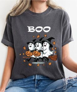 Halloween Ghost Comfort Colors Shirt, Cute Ghost Shirt