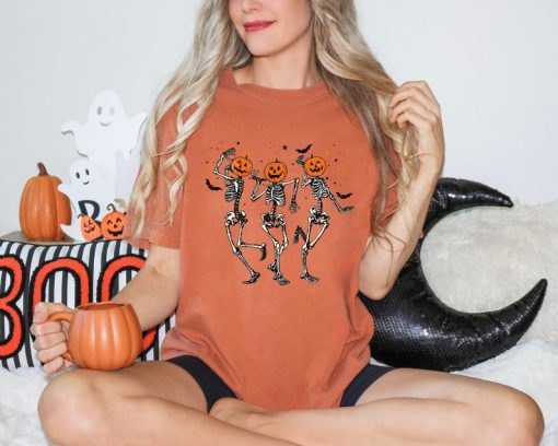 Comfort Colors® Dancing Skeleton Pumpkin Shirt