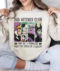 Disney Villain Bad Witches Club Shirt, Maleficent, Evil Queen, Ursula