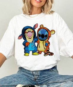 Disney Stitch and Tigger Friends Matching Costume Shirt