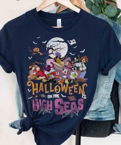 Vintage Mickey & Friends Halloween On The High Seas T-shirt