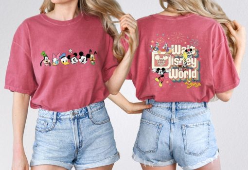 Retro Walt Disney World Two Sided Comfort Colors Shirt