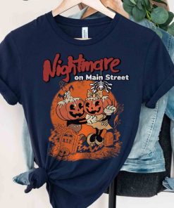 Vintage Mickey And Minnie Pumpkin Halloween Shirt