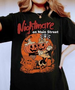 Vintage Mickey And Minnie Pumpkin Halloween Shirt