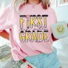 Retro First Grade Shirt, Comfort Colors® First Grade Teacher Shirt