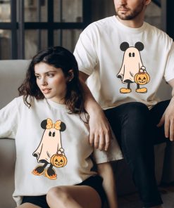 Comfort Colors® Retro Mickey Minnie Halloween Couple Shirts