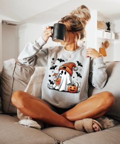 Cute Ghost Halloween Sweatshirt, Gift For Halloween