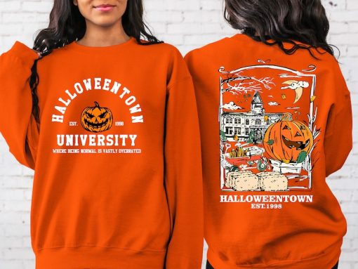 Halloweentown Est 1998 Back and Front Sweatshirt