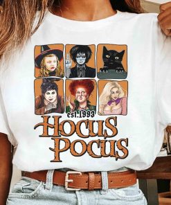 Retro Hocus Pocus Characters Comfort Color Shirt