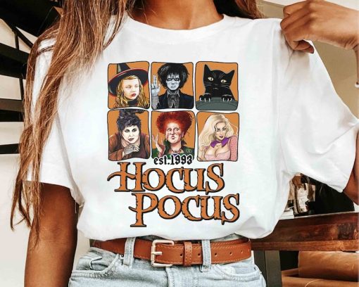 Retro Hocus Pocus Characters Comfort Color Shirt