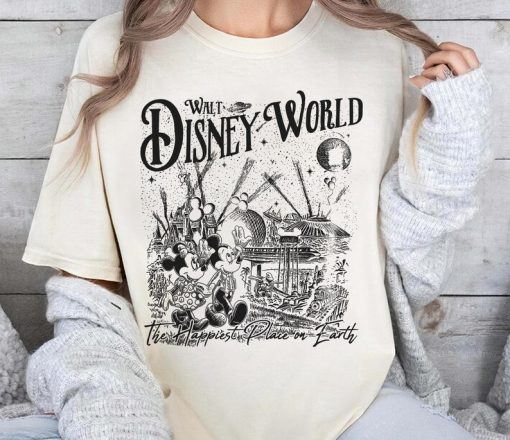 Retro Walt Disney World Mickey Minnie Shirt