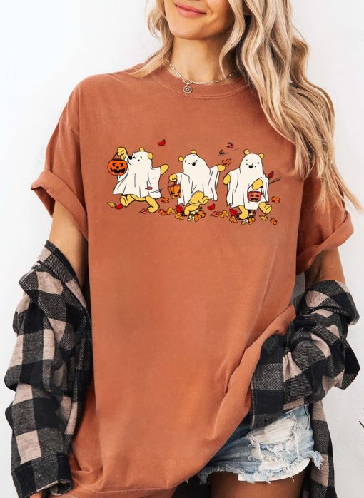 Comfort Colors® Retro Pooh Ghost Halloween Shirt