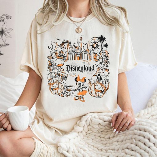 Vintage Halloween Mickey Minnie Disneyland Shirt